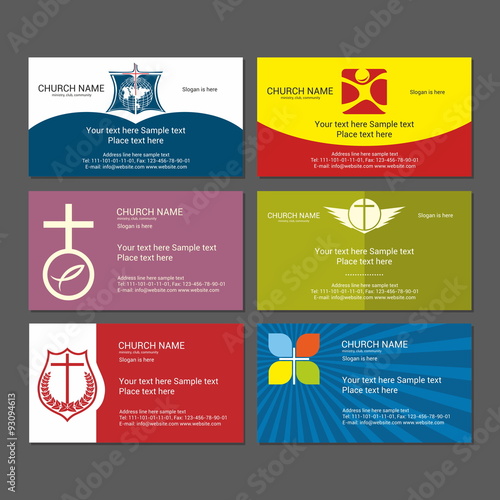 Set Christian business cards. For the church, the ministry, the club and the community
