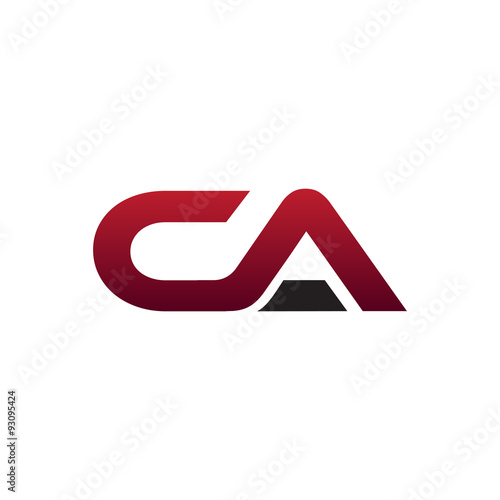 modern initial logo CA