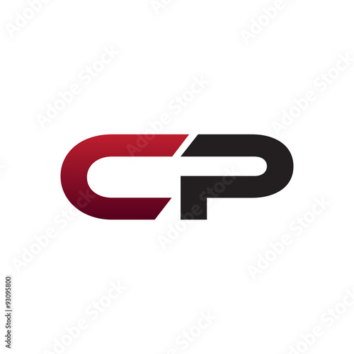modern initial logo CP