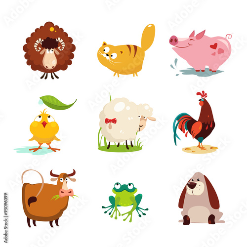 Farm Animal and Bird Collection Set