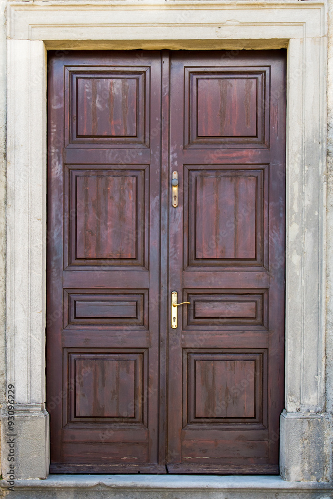 double-wing front door brown double-wing front door brown