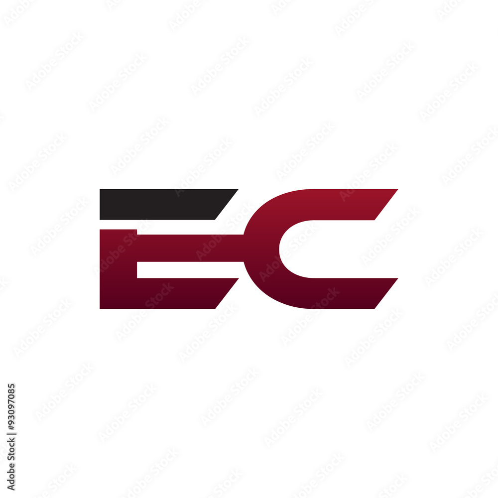 modern initial logo EC modern initial logo EC