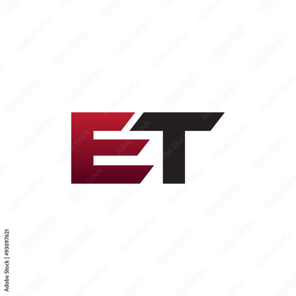 modern initial logo ET modern initial logo ET