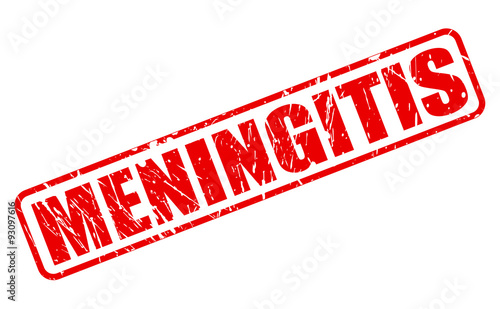 MENINGITIS red stamp text
