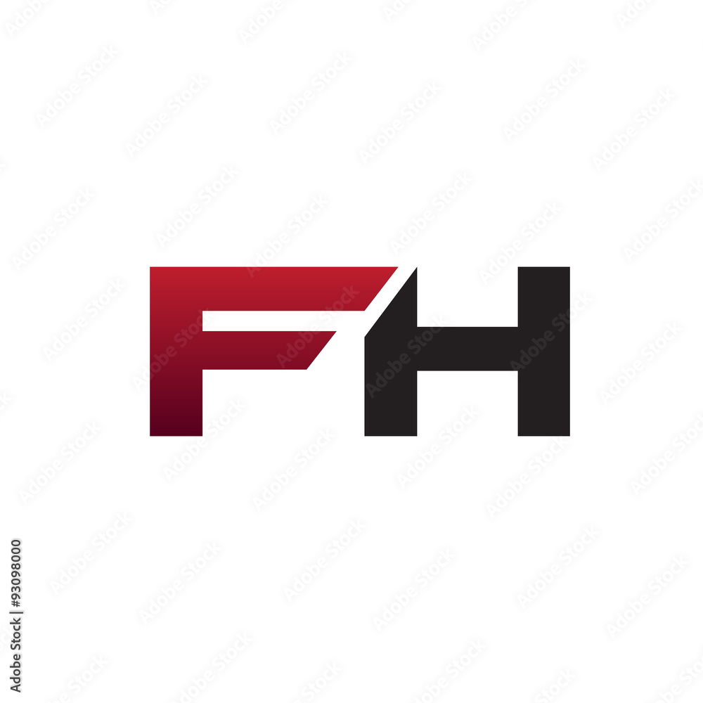 modern initial logo FH modern initial logo FH