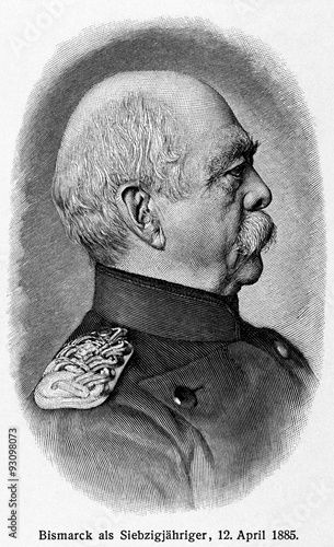 Leinwand Poster Otto von Bismarck