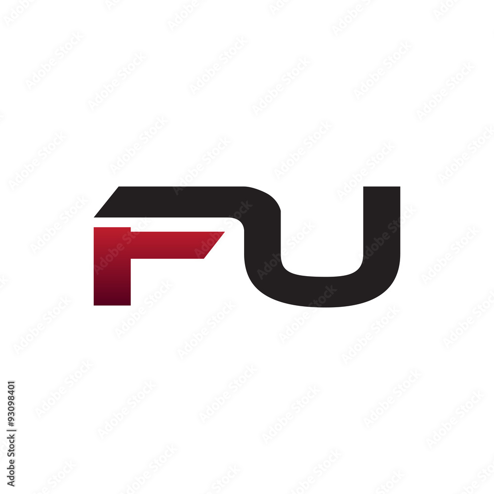 modern initial logo FU modern initial logo FU