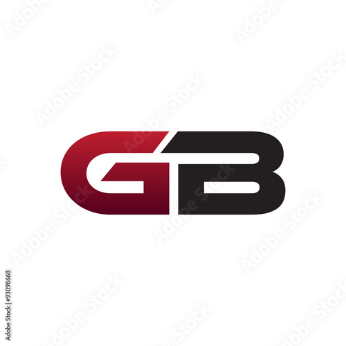 modern initial logo GB