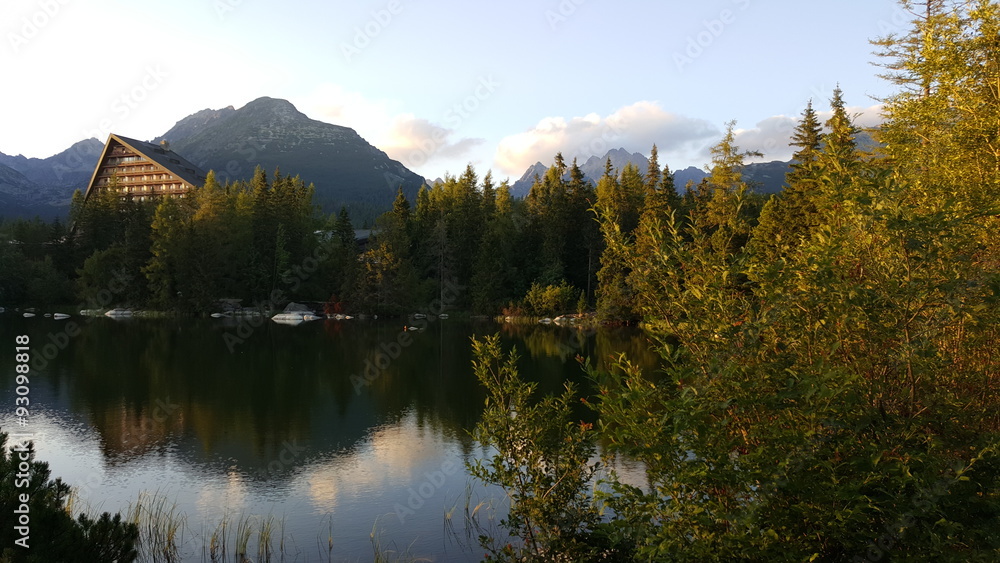 Lake in mountains