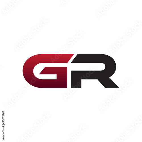 modern initial logo GR