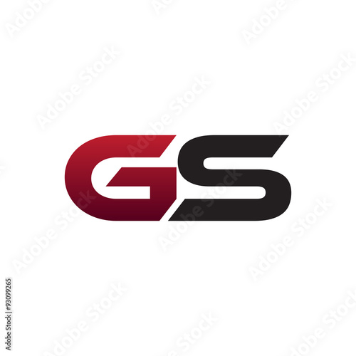 modern initial logo GS