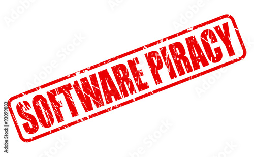 SOFTWARE PIRACY red stamp text