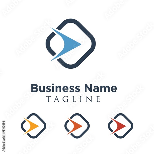 Video vector logo icon