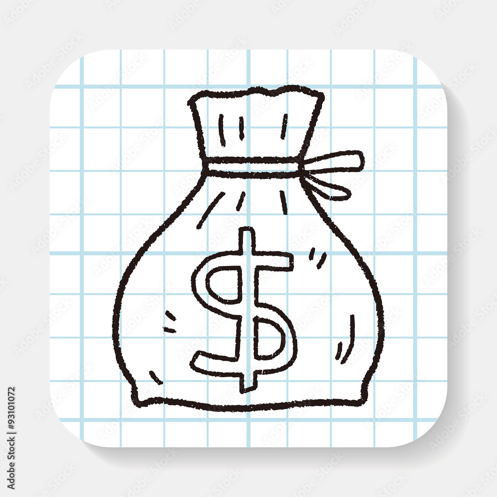 doodle money bag doodle money bag