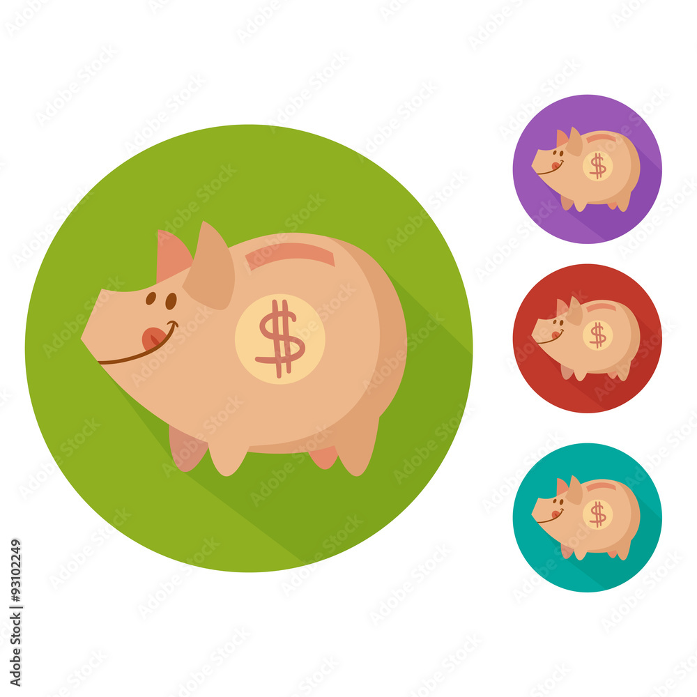 flat piggy bank flat piggy bank