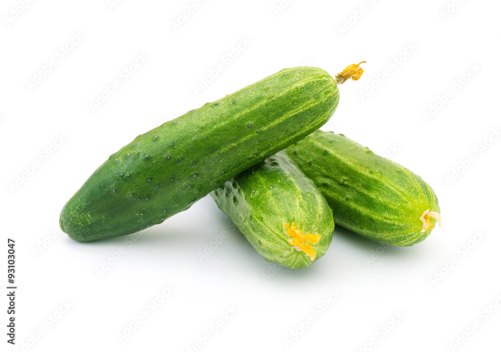 fresh cucumbers isolated on white fresh cucumbers isolated on white