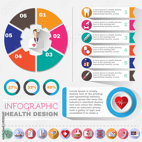 Healthcare Vector Infographic.