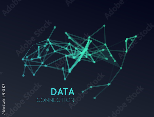 Abstract network connection background