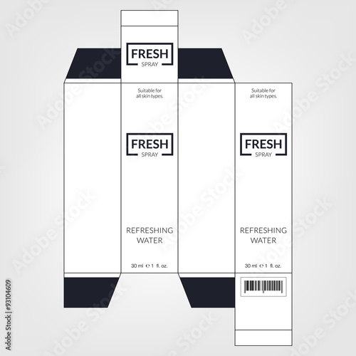 cosmetic packaging. Vector