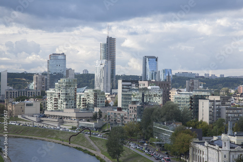 Cityscape of Modern Vilnius