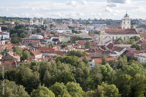 Cityscape of Modern Vilnius,