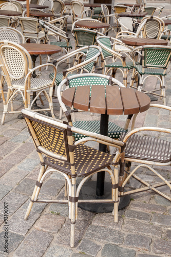 Cafe Chairs and Table, Paris
