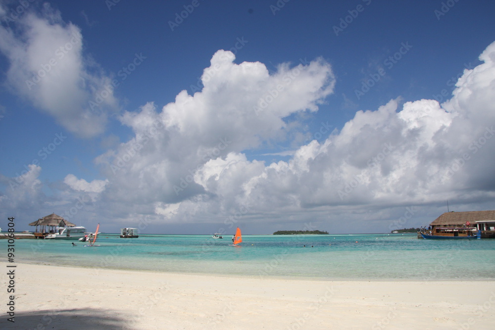 Obraz premium Maldive, atollo di Malè Sud