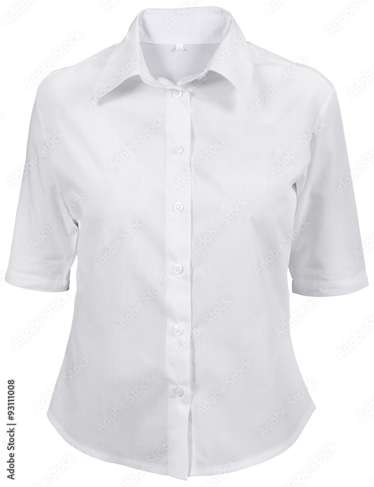 white female shirt isolated on white white female shirt isolated on white