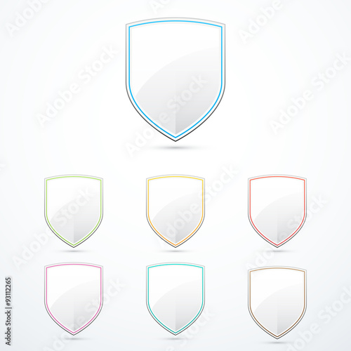 Set of shields