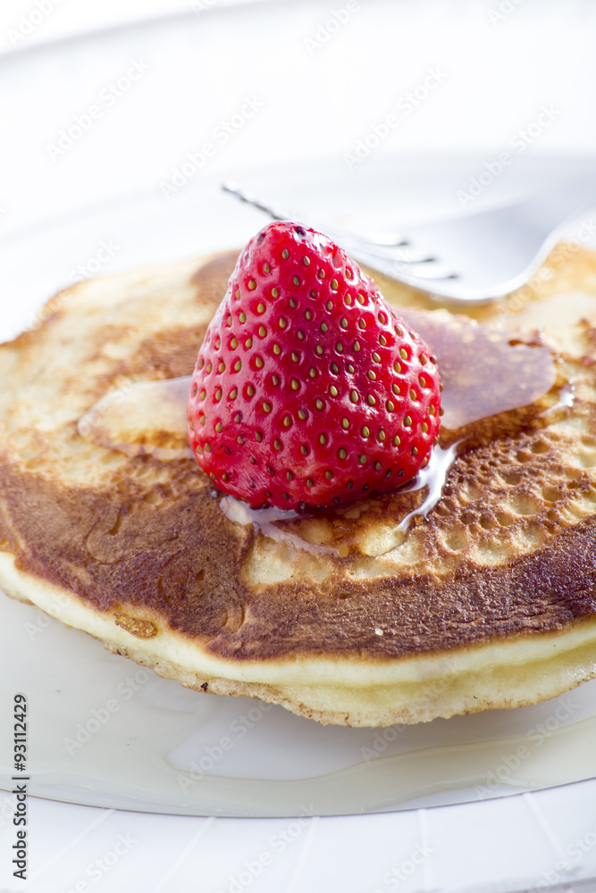 Pancakes with strawberry Pancakes with strawberry