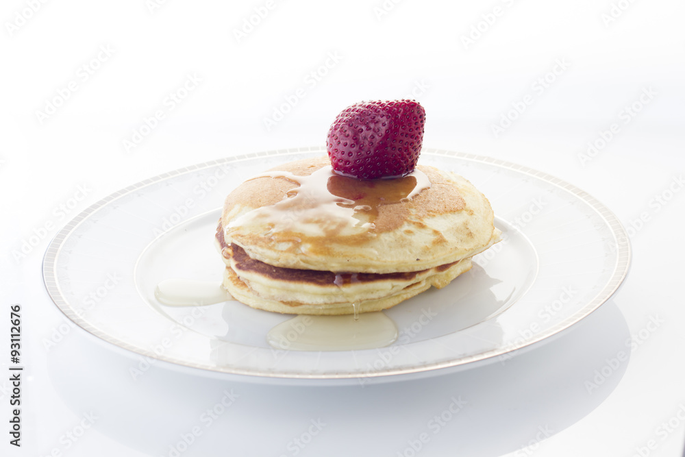 Pancakes with strawberry Pancakes with strawberry