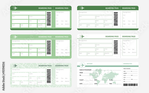 tickets set green