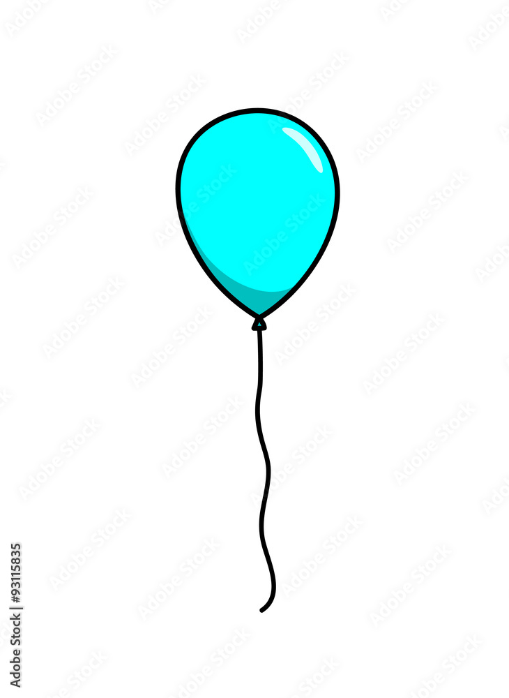 Cyan Balloon, a hand drawn vector illustration of a cyan balloon, perfect to use for projects like party, birthday celebrations, new years, decoration element, etc. Cyan Balloon, a hand drawn vector illustration of a cyan balloon, perfect to use for projects like party, birthday celebrations, new years, decoration element, etc.