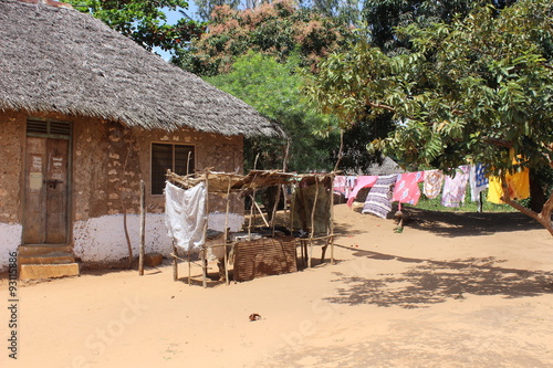 Haus in einem kenianischem Buschdorf