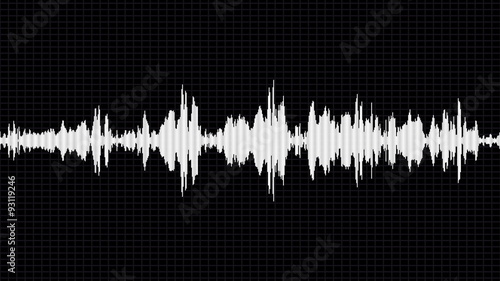 White waveform / audio sound concept 