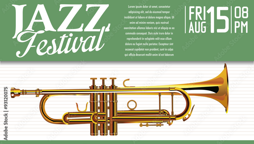 Fototapeta premium Jazz festival background
