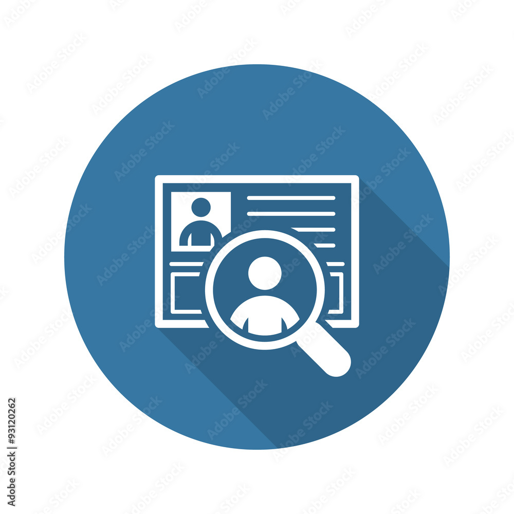 Recruitment Icon. Business Concept. Flat Design. Recruitment Icon. Business Concept. Flat Design.