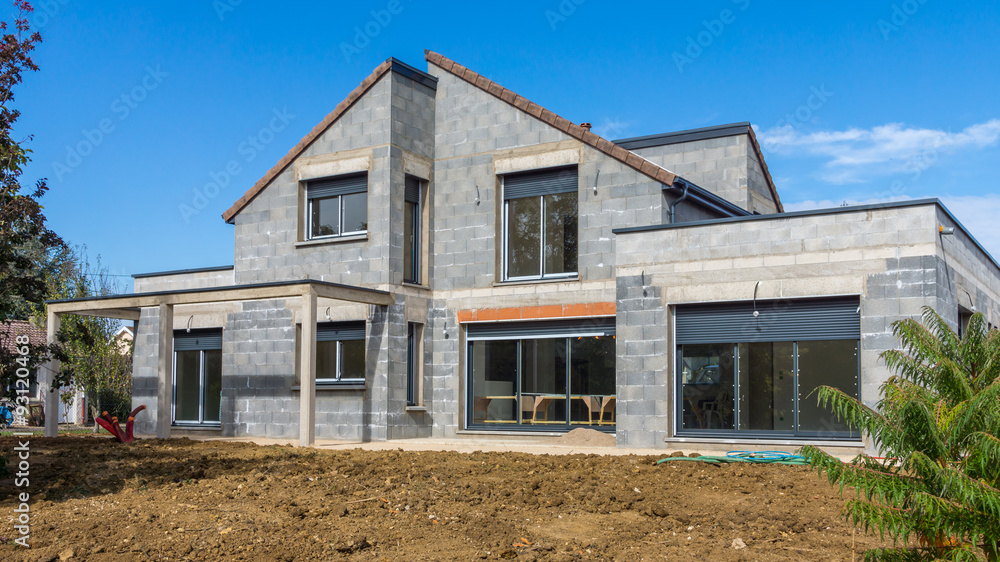 Fototapeta premium maison neuve en chantier