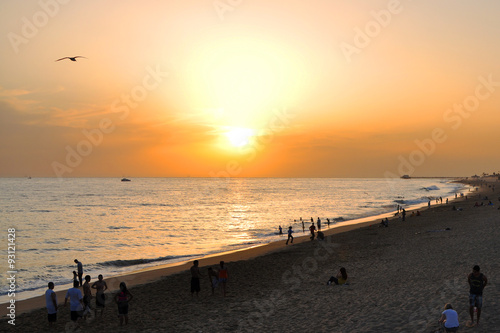 Amazing sunset at Newport Beach