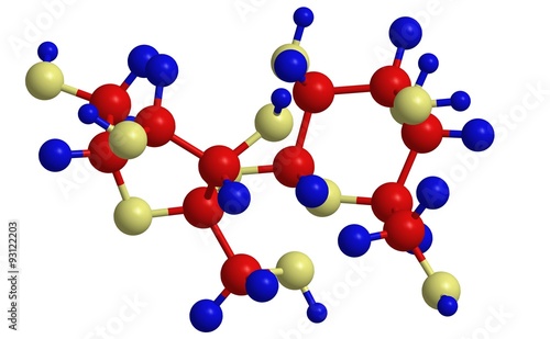Molecular structure of sucrose