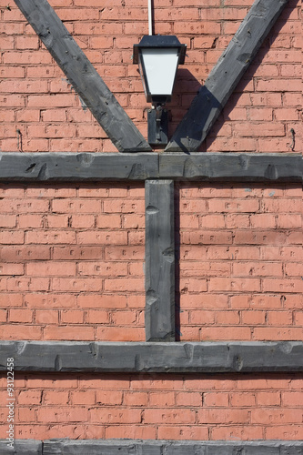 Letter bricks and lantern