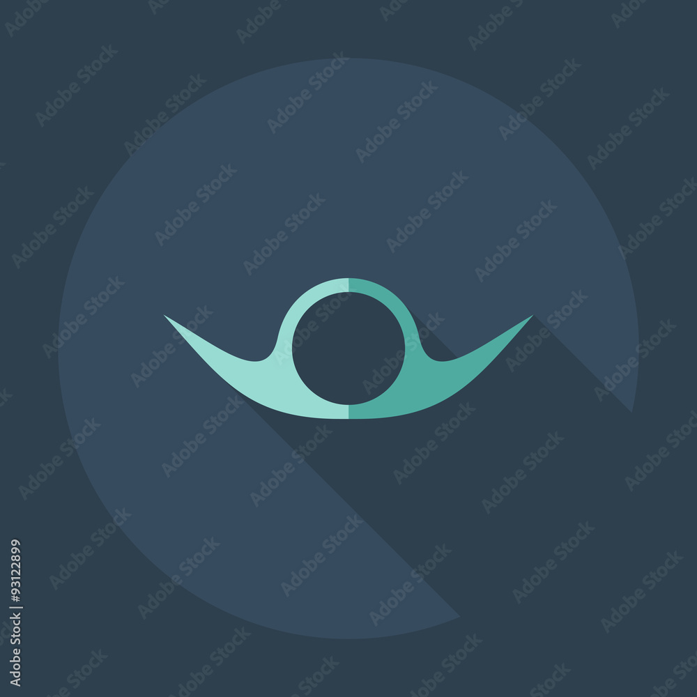 Obraz premium Flat modern design with shadow icons mustache
