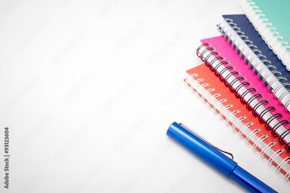 Notebook and pen Notebook and pen