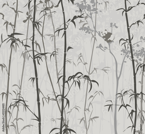 Fototapeta Naklejka Na Ścianę i Meble -  Panda in the Bamboo Forest 3