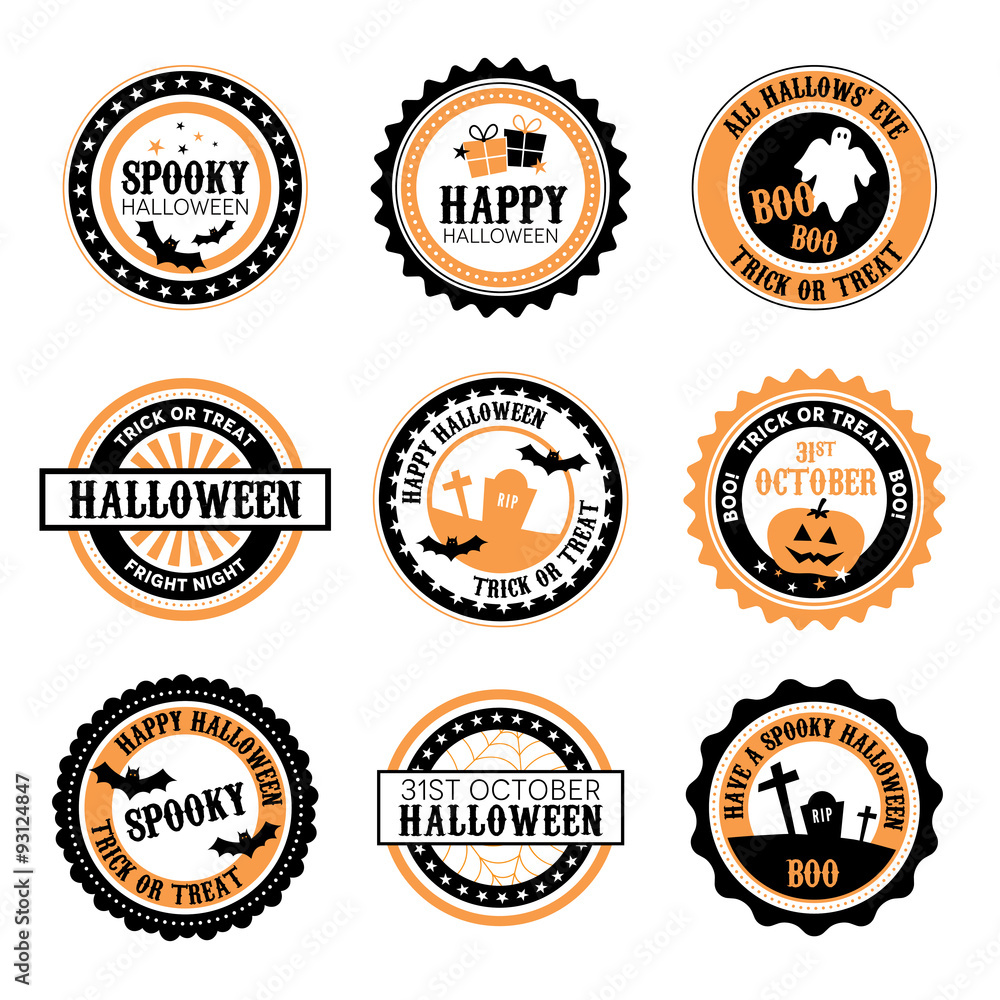 Halloween Badges Halloween Badges