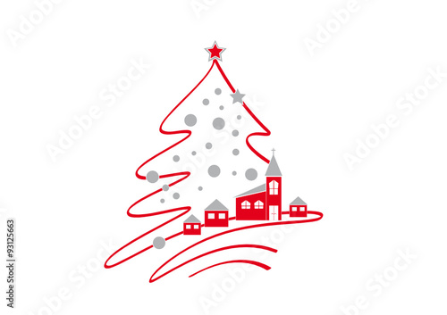 weihnachtsbaum - weihnachtsdorf