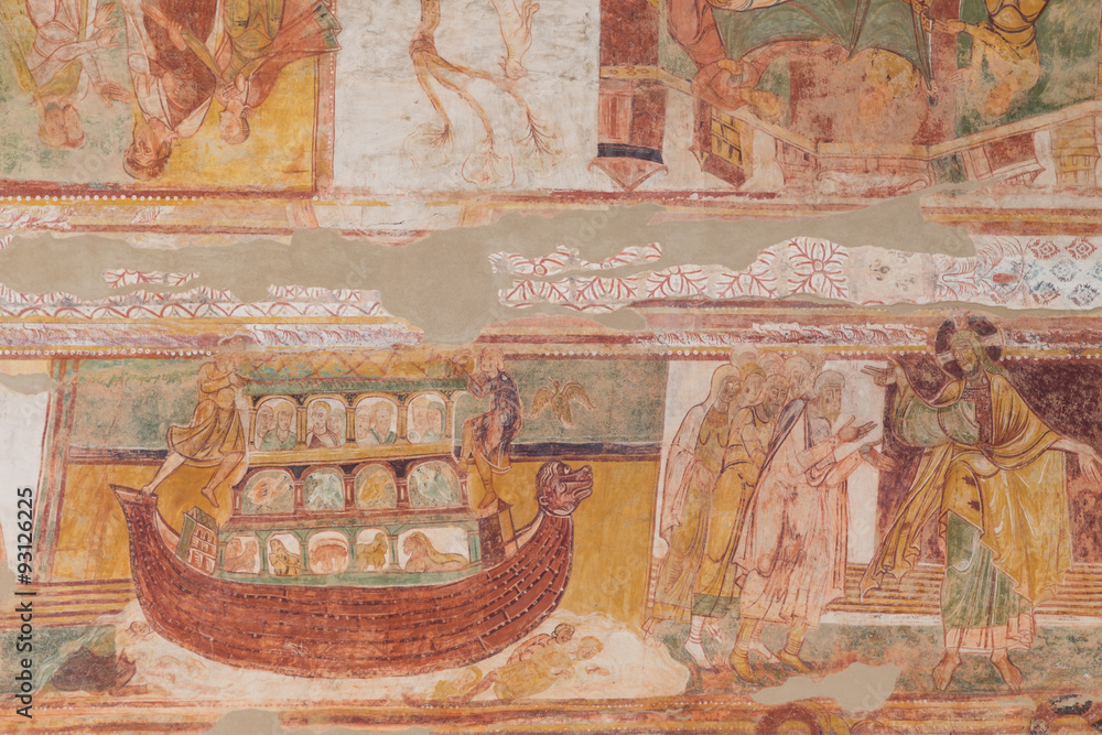 Obraz premium The famous Murals of Saint Savin in France, a World Heritage Site