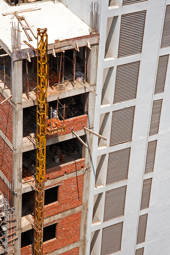 Construction of the hotel Construction of the hotel