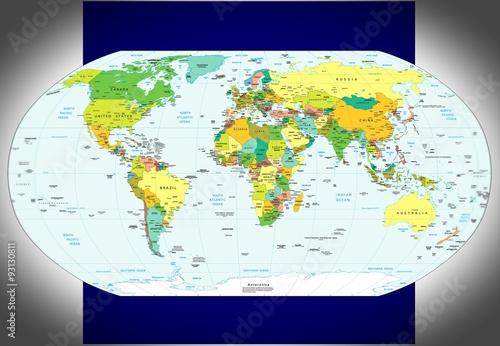 World map political divisions