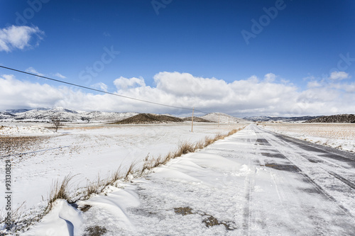 Snowy landscape 5. Moratalla, Región de Murcia, Spain